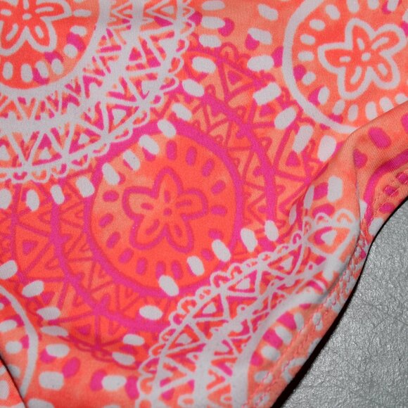 Orange 2 Pcs Justice Tankini Swimsuit Size 6 - Picture 12 of 13